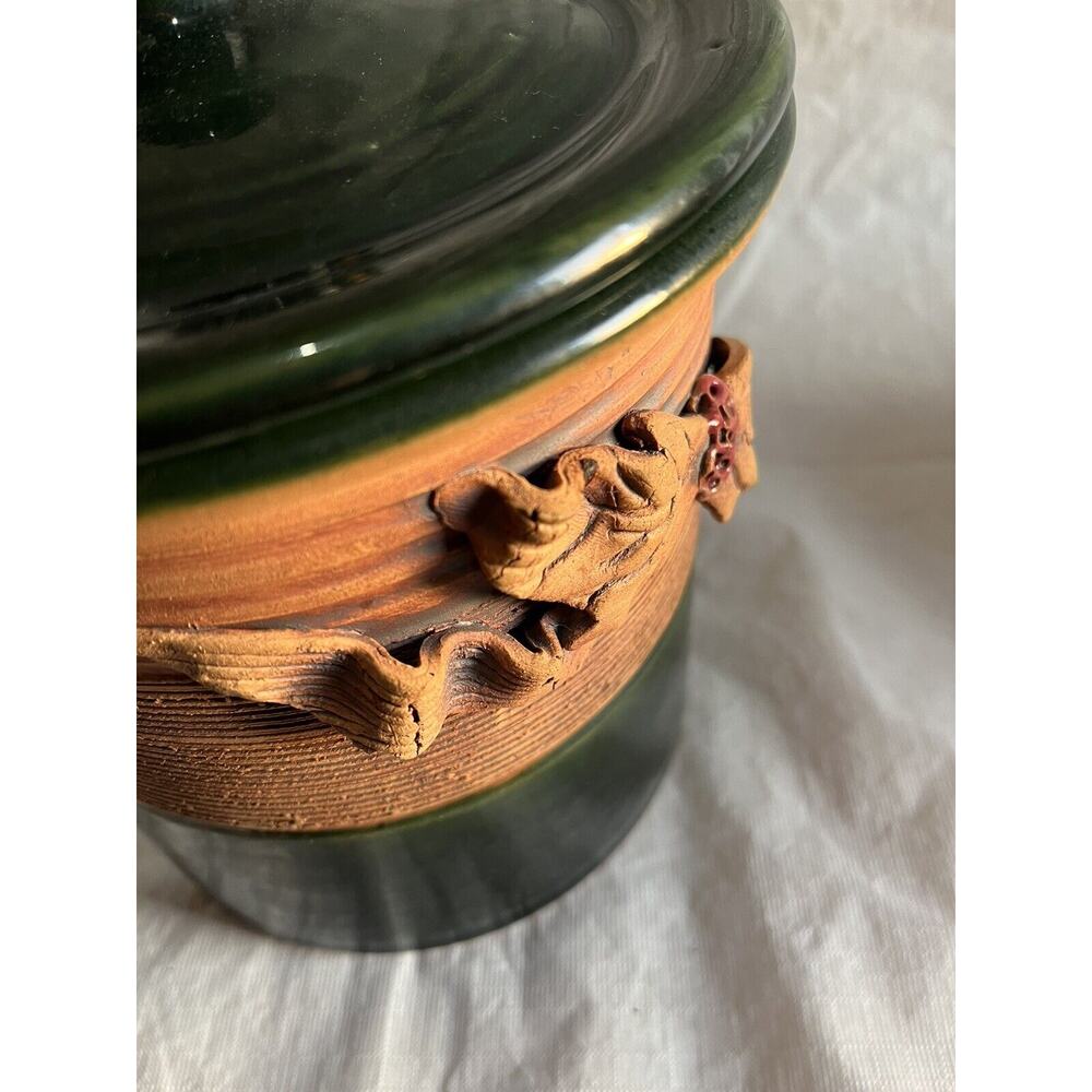 Beautiful Hand Turned Crock Set Signed - Picture 11 of 16